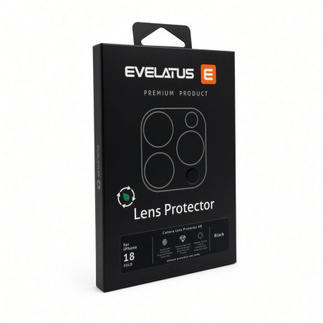 Evelatus Apple iPhone Duo Camera Lens Protector Armor Black