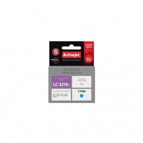 Activejet AB-3213CN printer ink for Brother, Brother LC3213C replacement; Supreme; 7 ml; cyan