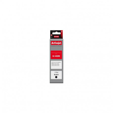Activejet AC-G46BK Ink cartridge for Canon printers, Replacement for Canon GI-46BK; Supreme; 170 ml;