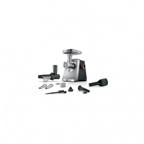 Bosch Serie 8 MFWS835M mincer 2500 W Black, Stainless steel, Silver