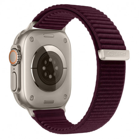 Tech-Protect kellarihm NylonLoop Apple Watch 40/41/42mm, deep burgundy