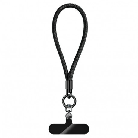 7mm Wrist Strap with Swivel Buckle and Mounting Plate - Black