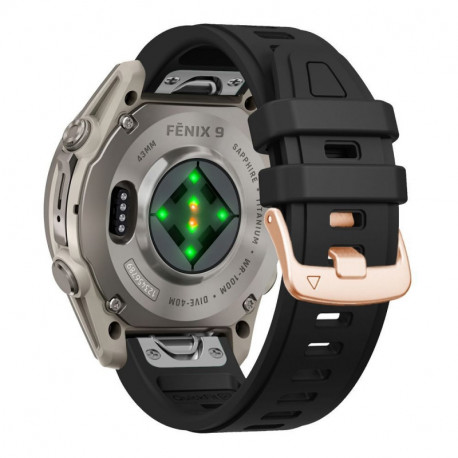Tech-Protect kellarihm Silicone Garmin fenix 43mm, must