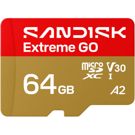 Sandisk mälukaart microSDXC 64GB Extreme GO UHS-I