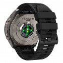 Tech-Protect kellarihm Silicone Garmin fenix 47mm, obsidian black