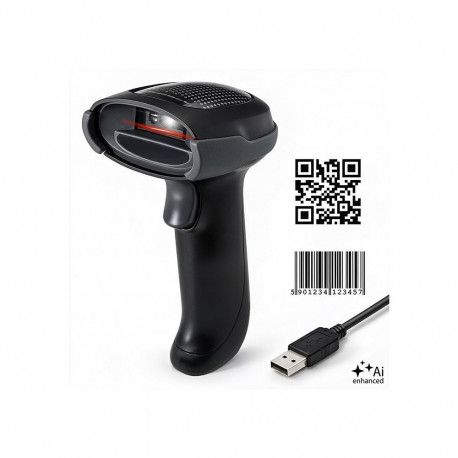vöötkoodiskanner 1D 2D QR EAN USB