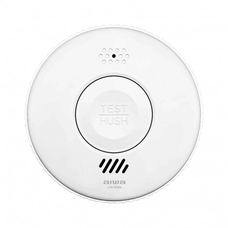 Aiwa S100A-AA ANZEN S1 Smoke Detector, White