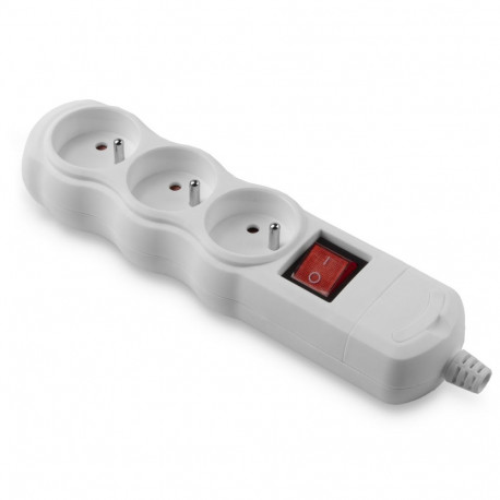 Eco Bis teisaldatav kolmikpistikupesa 3x2P+Z lülitiga 16A, 250V, lahtivõetav