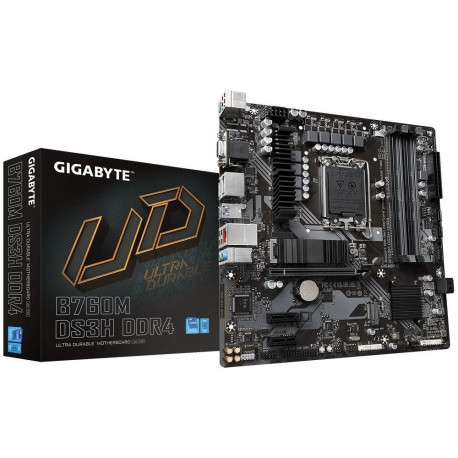 Gigabyte emaplaat B760M DS3H DDR4 Intel B760 LGA 1700 micro ATX