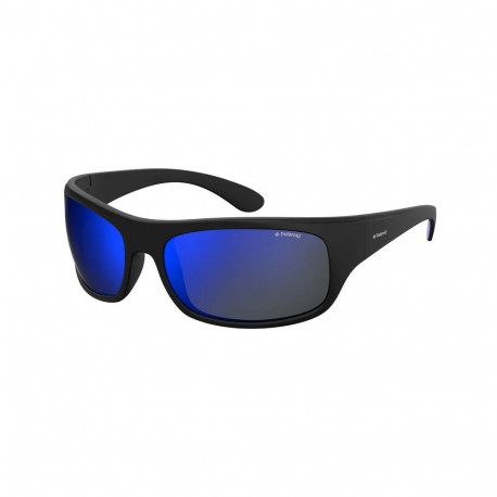 Sunglasses - Polaroid PLD 07886/S 003665X Blue Mirrored Polarized Black 6.6 cm 1.8 cm 12.5 cm