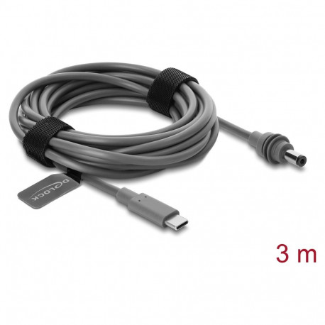 "USB Type-C™ Stecker zu DC 5,5 x 2,1 mm Kabel kompatibel mit Starlink Mini, 3 m grau"