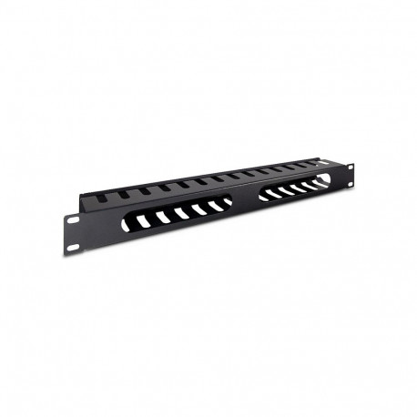 Inter-Tech racki kaablihaldussüsteemi kaablikanal 1U 48.3cm (19), must, RAL 9005