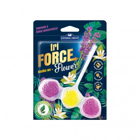 General Fresh Tri Force Flower - Zawieszka / kostka do WC 45 g (lawenda i kwiat pomarańczy)