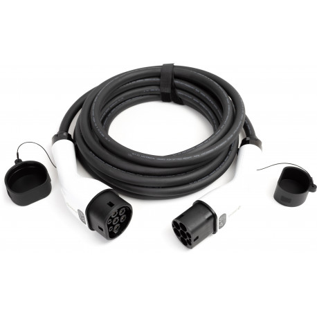 Platinet electric car charging cable Type-2 11kW 7m, black/white