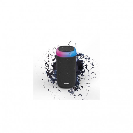 Hama Shine 2.0 Stereo portable speaker Black 30 W