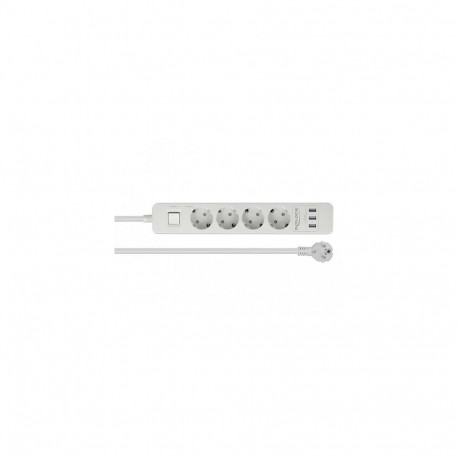 DeLOCK 11206 power extension 1.5 m 4 AC outlet(s) Indoor White