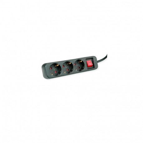 ROLINE 19.07.1068 power extension 1.5 m 3 AC outlet(s) Indoor Black
