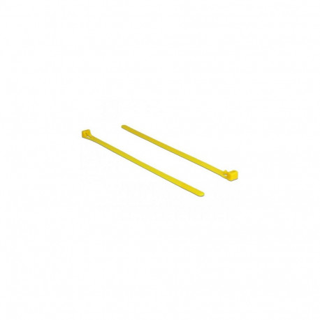 DeLOCK 18759 cable tie Releasable cable tie Nylon Yellow 100 pc(s)