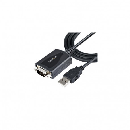 StarTech.com 3ft (1m) USB to Serial Cable with COM Port Retention, DB9 Male RS232 to USB Converter, 