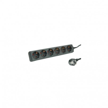 ROLINE 19.07.1072 power extension 1.5 m 6 AC outlet(s) Indoor Black