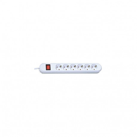 Bachmann SMART 6x Schuko H05VV-F 3G 1.50mm² 16A/3680W 5m power extension 6 AC outlet(s) White