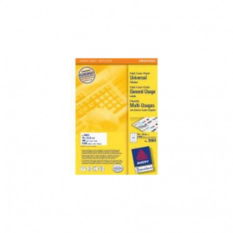 Avery Universal Labels, White 70x33,8mm self-adhesive label 2400 pc(s)