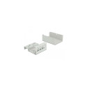 DeLOCK Keystone Patch Panel 4 Port grey