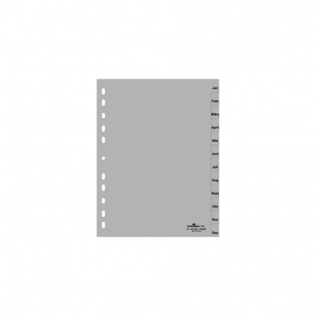 Durable 6514 Months tab index Polypropylene (PP) Grey
