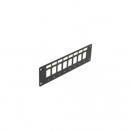 DeLOCK Keystone Mounting Panel 8 Port flush mount