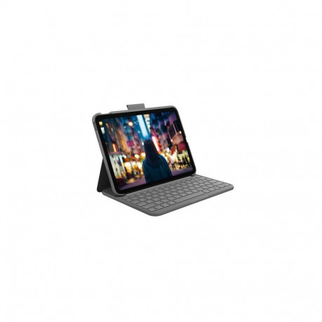 Logitech Slim Folio QWERTZ Swiss Bluetooth Grey