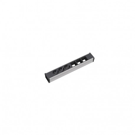 Bachmann 912.006 power extension 3 AC outlet(s) Black, Silver
