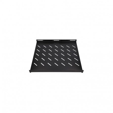 Extralink Fixed shelf 1U 600mm Black 19", 602 x 472mm, for 800mm depth cabinets