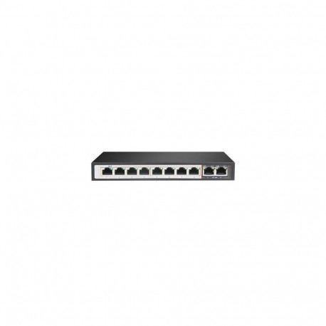 Extralink Switch PoE PERSES 8x Gigabit PoE/PoE+, 2x RJ45 Uplink Gigabit, 96W