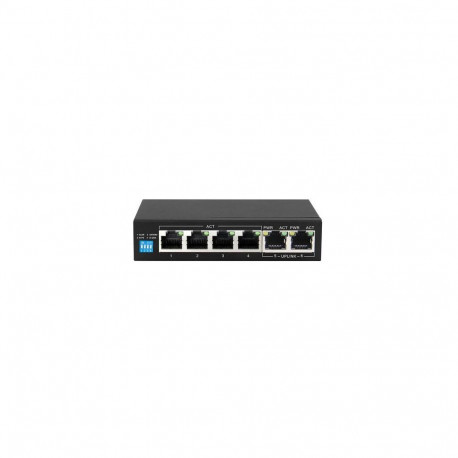 Extralink PoE Switch KRIOS 4x Gigabit PoE/PoE+, 2x RJ45 Uplink Gigabit, 60W