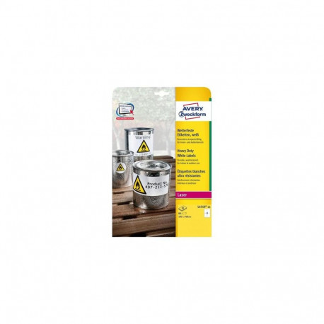 Avery Papier, Folien, Etiketten White Self-adhesive printer label