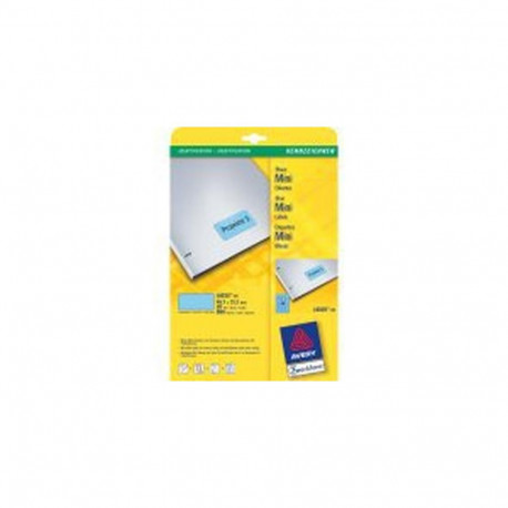 Avery Mini-labels, Blue 45,7 x 21,2mm (20)