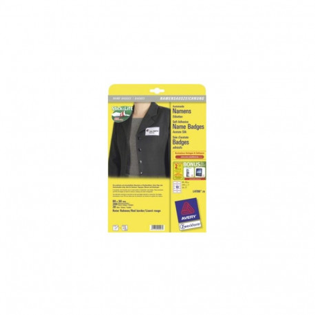 Avery L4786-20 identity badge/badge holder Paper 200 pc(s)