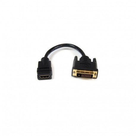 StarTech.com 8in (20cm) HDMI to DVI-D Video Cable Adapter - HDMI Female to DVI Male