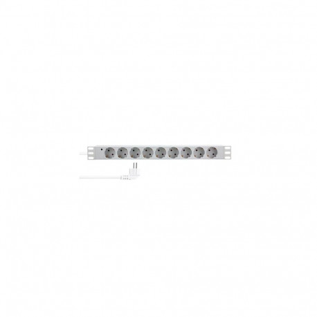 LogiLink PDU9C05 surge protector Light grey 9 AC outlet(s) 230 V 2 m
