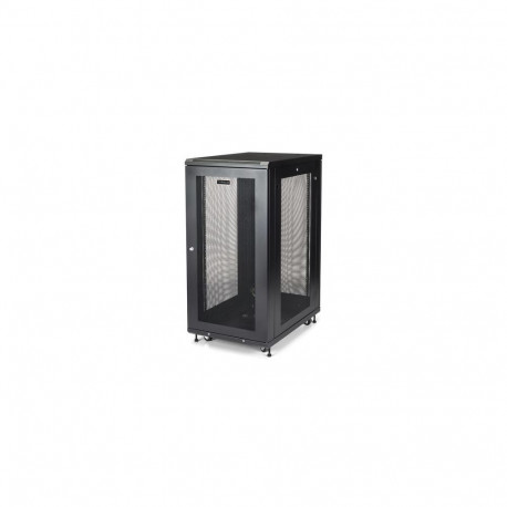 StarTech.com 24U Enterprise-Grade Server Rack Cabinet Kit, 19in Enclosed 4-Post Rack with Shelf and 