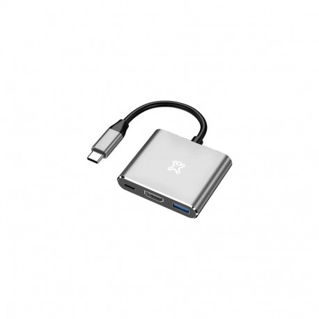 XtremeMac XWH-HUB3-13 laptop dock/port replicator Wired USB Type-C Silver