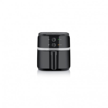 Severin FR 2452 fryer Single 4.3 L Stand-alone 1500 W Hot air fryer Black, Silver