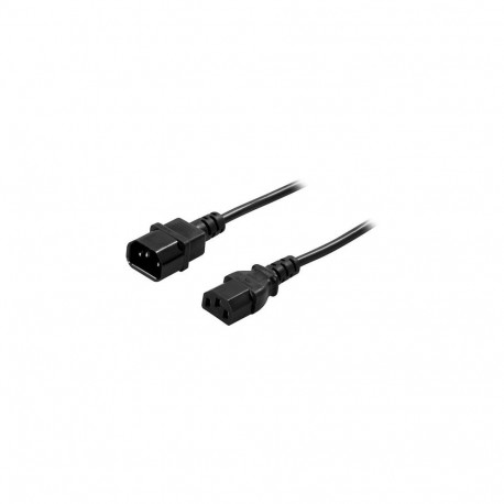Deltaco DEL-113 power cable Black 1 m IEC C13 IEC C14
