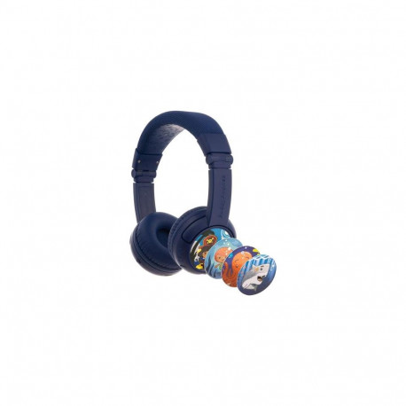 BuddyPhones Play+ Headset Wired & Wireless Head-band Calls/Music Bluetooth Blue