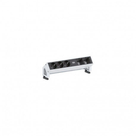 Bachmann Desk 2 power extension 0.2 m 3 AC outlet(s) Black, White