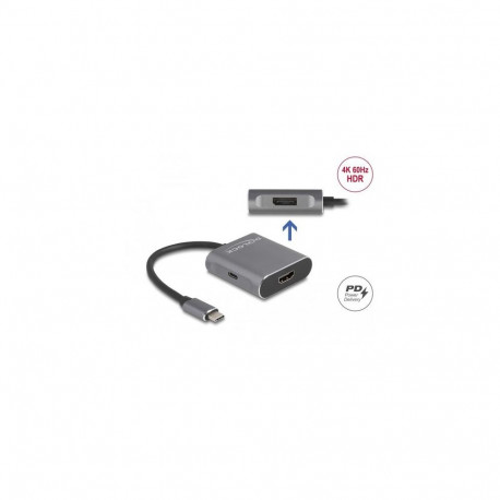 DeLOCK USB Type-C Splitter (DP Alt Mode) to 1 x HDMI + 1 x DisplayPort MST with USB Type-C PD