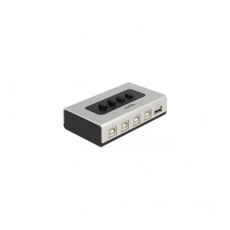 DeLOCK Switch USB 2.0 with 4 x Type-B female to 1 x Type-A female manual bidirectional