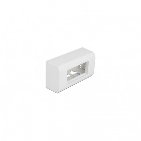 DeLOCK Surface-mounted Housing for Easy 45 Modules 152 x 82 mm, white