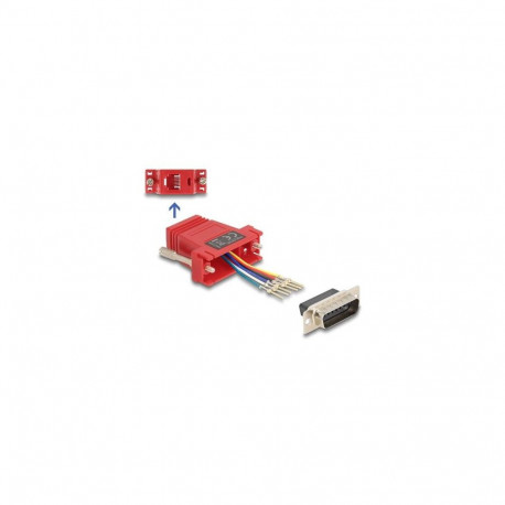 DeLOCK 67084 cable gender changer D-Sub 15 Red