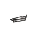 DeLOCK 19″ Keystone Patch Panel 48 port with strain relief 2U angled black